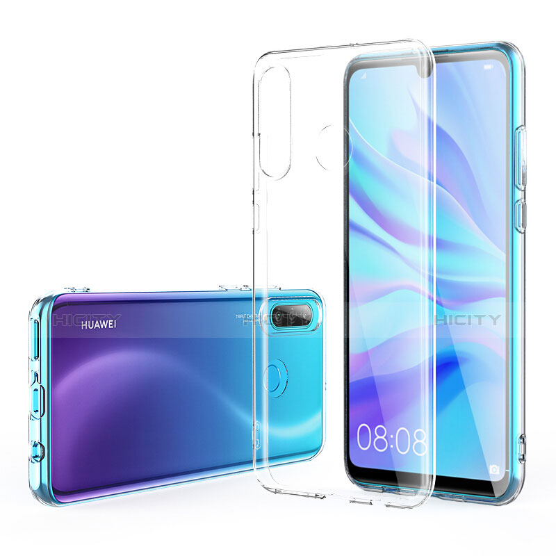 Silikon Schutzhülle Ultra Dünn Tasche Durchsichtig Transparent T05 für Huawei P30 Lite Klar groß