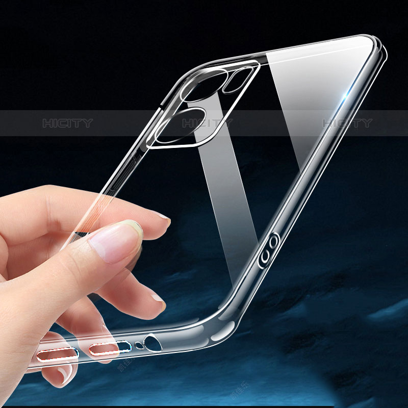 Silikon Schutzhülle Ultra Dünn Tasche Durchsichtig Transparent T05 für Oppo Reno7 5G Klar