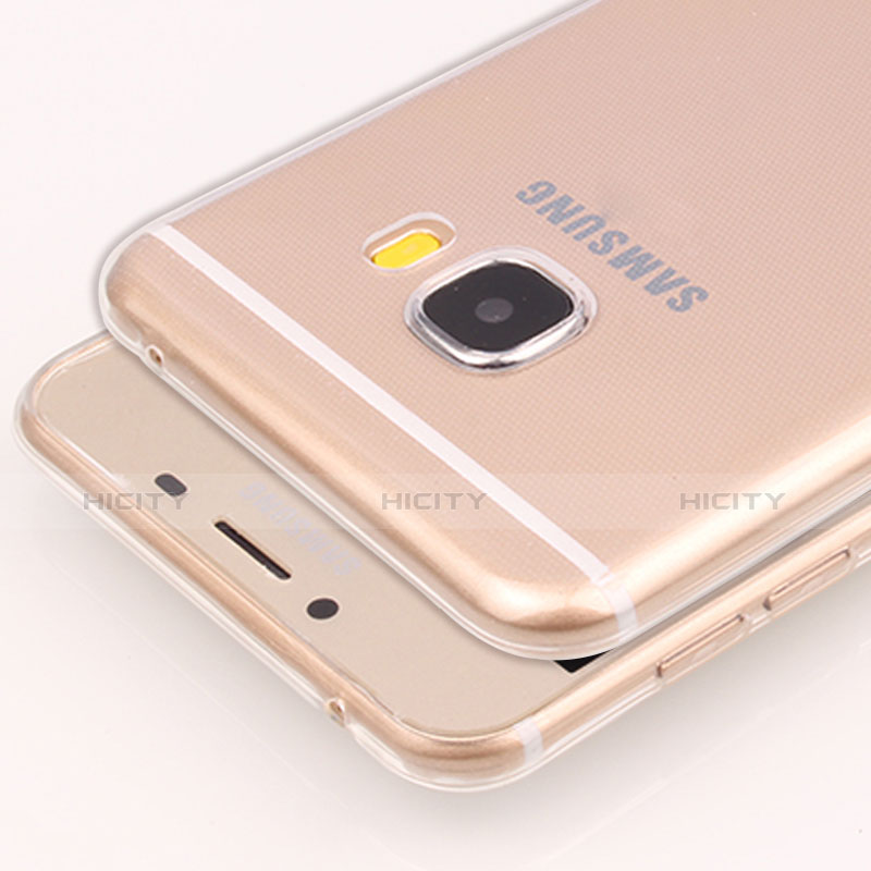 Silikon Schutzhülle Ultra Dünn Tasche Durchsichtig Transparent T05 für Samsung Galaxy C7 SM-C7000 Klar groß