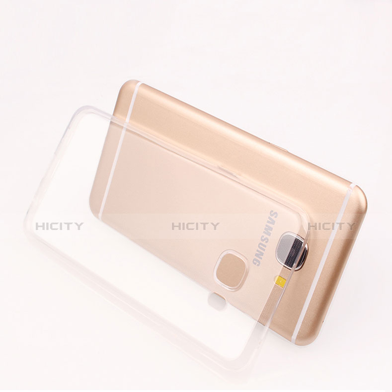 Silikon Schutzhülle Ultra Dünn Tasche Durchsichtig Transparent T05 für Samsung Galaxy C7 SM-C7000 Klar groß