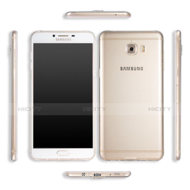 Silikon Schutzhülle Ultra Dünn Tasche Durchsichtig Transparent T05 für Samsung Galaxy C9 Pro C9000 Klar