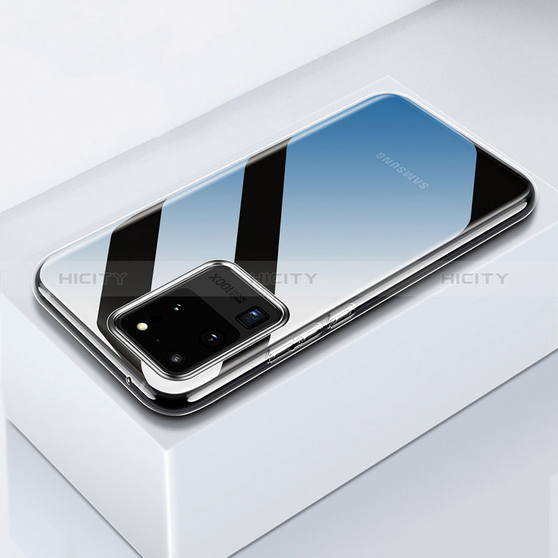 Silikon Schutzhülle Ultra Dünn Tasche Durchsichtig Transparent T05 für Samsung Galaxy S20 Ultra Klar