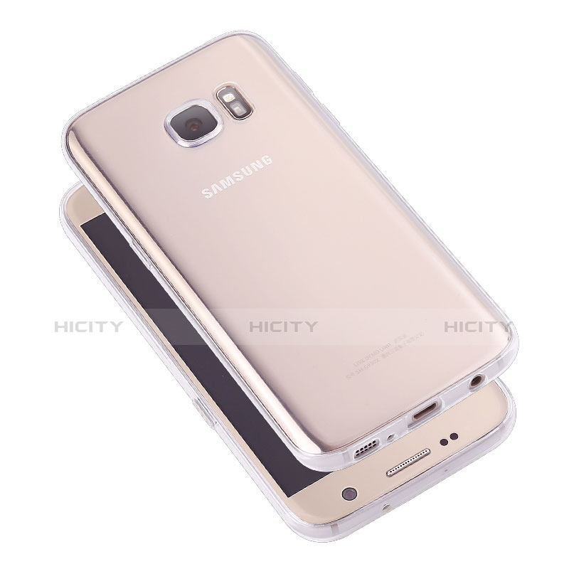 Silikon Schutzhülle Ultra Dünn Tasche Durchsichtig Transparent T05 für Samsung Galaxy S7 G930F G930FD Klar Plus