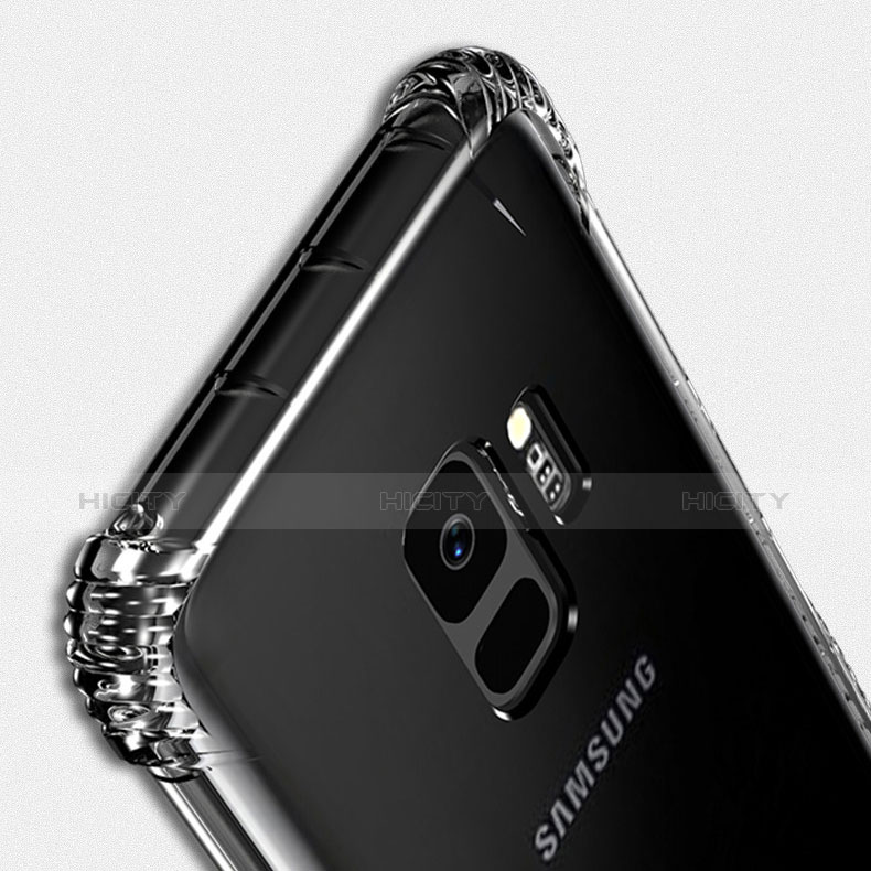 Silikon Schutzhülle Ultra Dünn Tasche Durchsichtig Transparent T05 für Samsung Galaxy S9 Klar groß