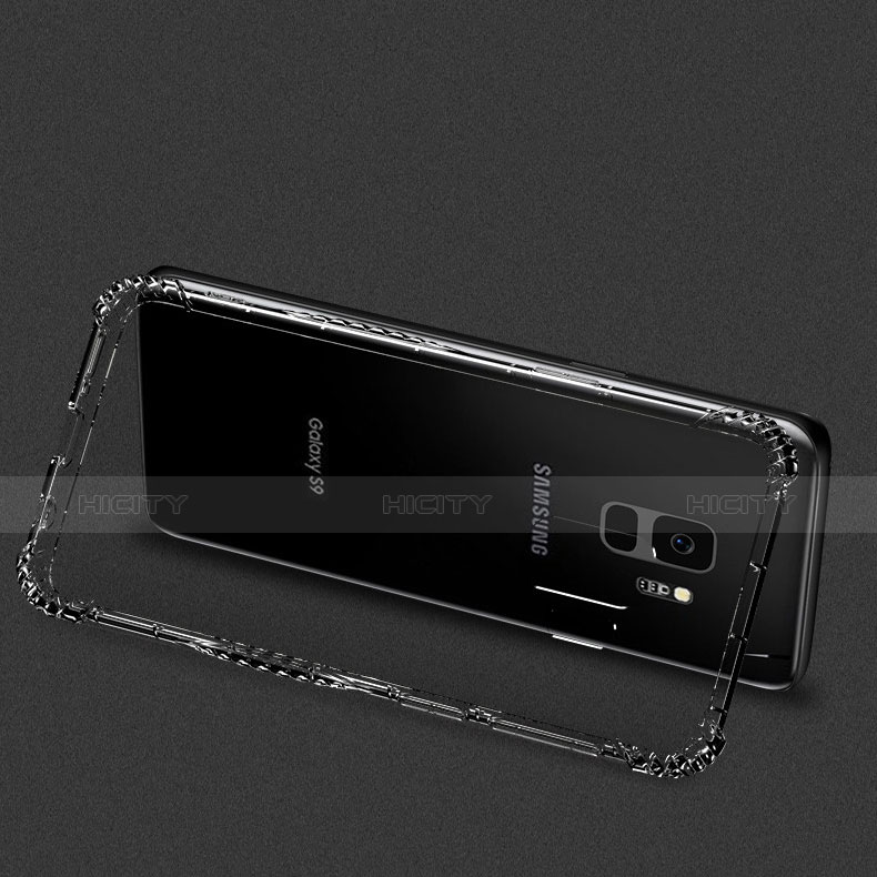 Silikon Schutzhülle Ultra Dünn Tasche Durchsichtig Transparent T05 für Samsung Galaxy S9 Klar groß