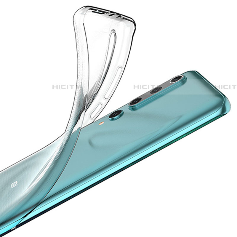 Silikon Schutzhülle Ultra Dünn Tasche Durchsichtig Transparent T05 für Xiaomi Mi 10 Klar