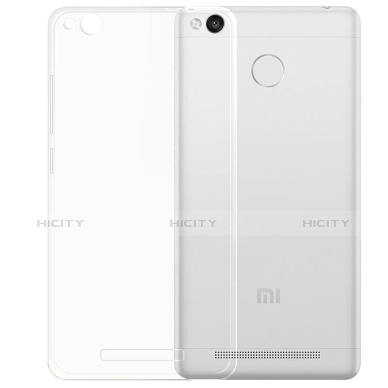 Silikon Schutzhülle Ultra Dünn Tasche Durchsichtig Transparent T05 für Xiaomi Redmi 3S Prime Klar