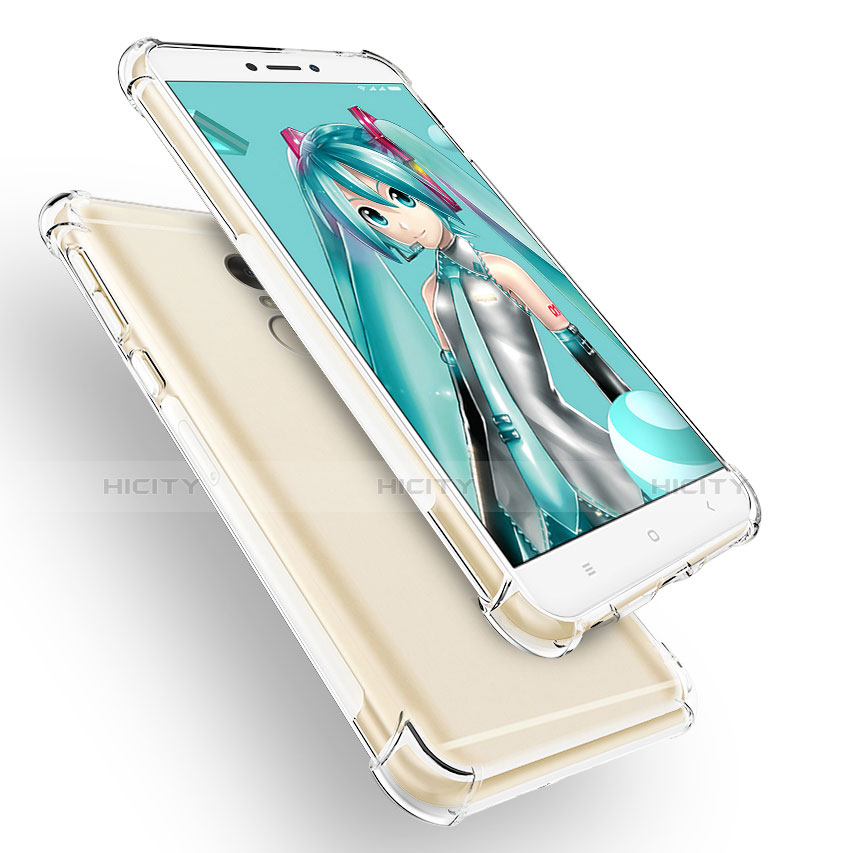 Silikon Schutzhülle Ultra Dünn Tasche Durchsichtig Transparent T05 für Xiaomi Redmi Note 4 Standard Edition Klar groß