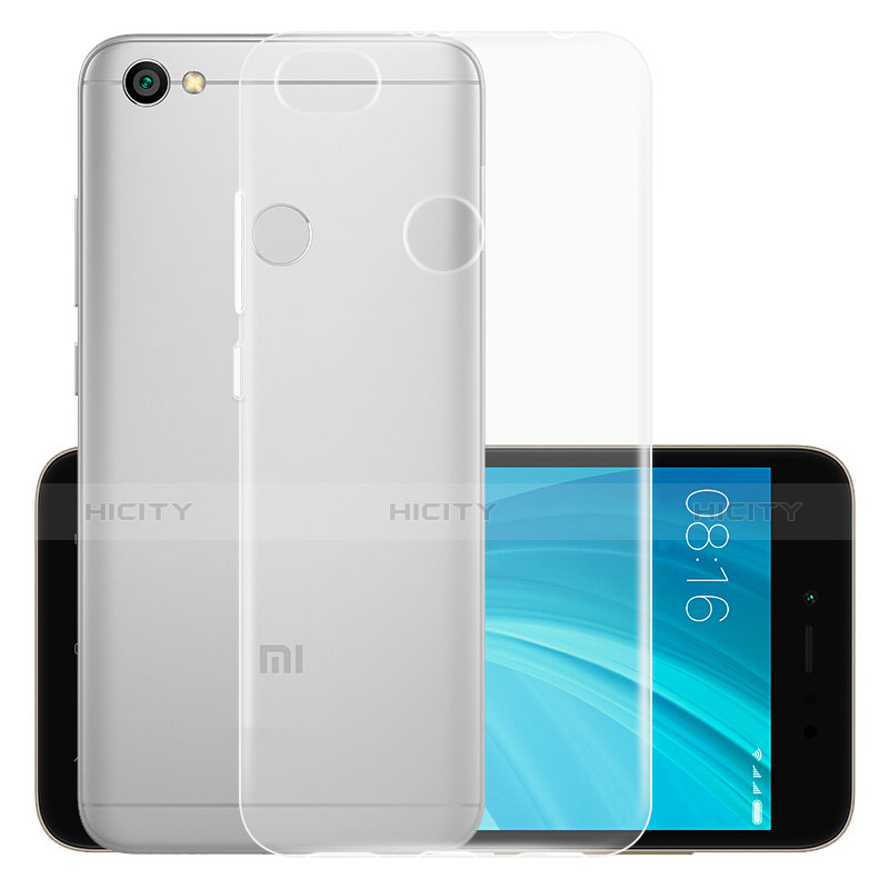 Silikon Schutzhülle Ultra Dünn Tasche Durchsichtig Transparent T05 für Xiaomi Redmi Note 5A High Edition Klar groß