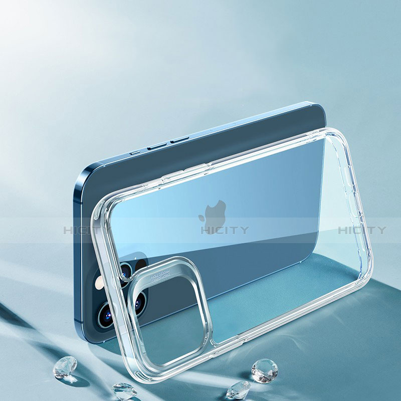 Silikon Schutzhülle Ultra Dünn Tasche Durchsichtig Transparent T06 für Apple iPhone 12 Pro Klar