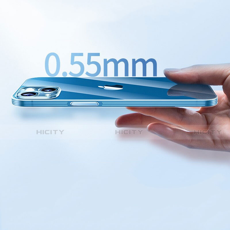 Silikon Schutzhülle Ultra Dünn Tasche Durchsichtig Transparent T06 für Apple iPhone 13 Mini Klar Plus