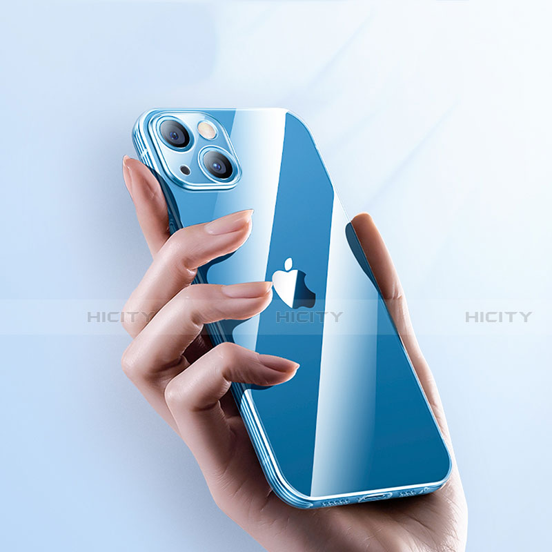 Silikon Schutzhülle Ultra Dünn Tasche Durchsichtig Transparent T06 für Apple iPhone 13 Mini Klar groß