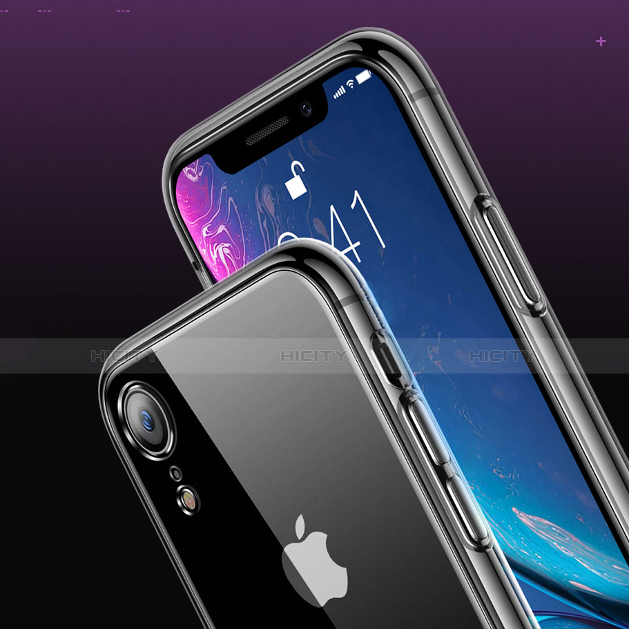 Silikon Schutzhülle Ultra Dünn Tasche Durchsichtig Transparent T06 für Apple iPhone XR Klar