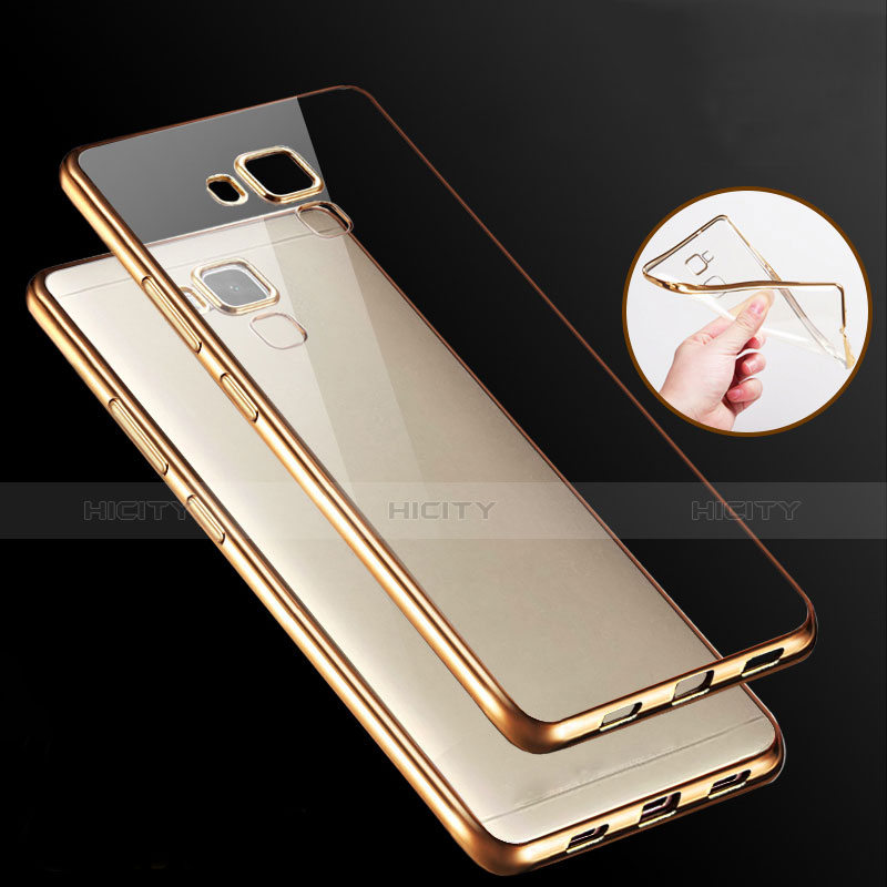 Silikon Schutzhülle Ultra Dünn Tasche Durchsichtig Transparent T06 für Huawei GR5 Gold Plus