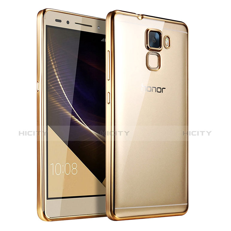 Silikon Schutzhülle Ultra Dünn Tasche Durchsichtig Transparent T06 für Huawei Honor 7 Gold Plus