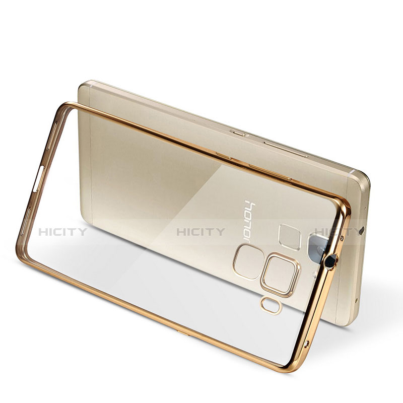 Silikon Schutzhülle Ultra Dünn Tasche Durchsichtig Transparent T06 für Huawei Honor 7 Gold groß