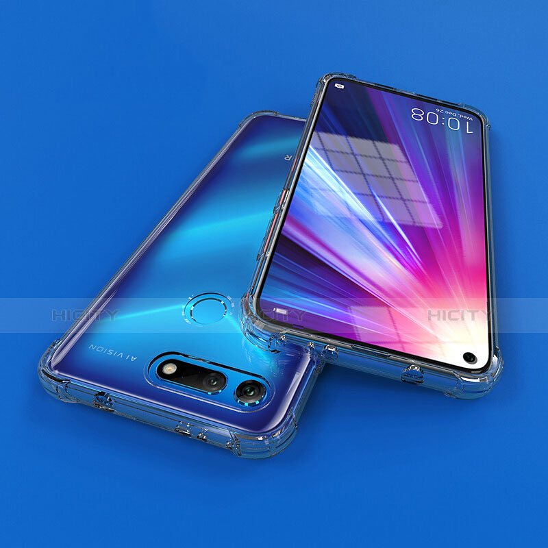 Silikon Schutzhülle Ultra Dünn Tasche Durchsichtig Transparent T06 für Huawei Honor View 20 Klar groß