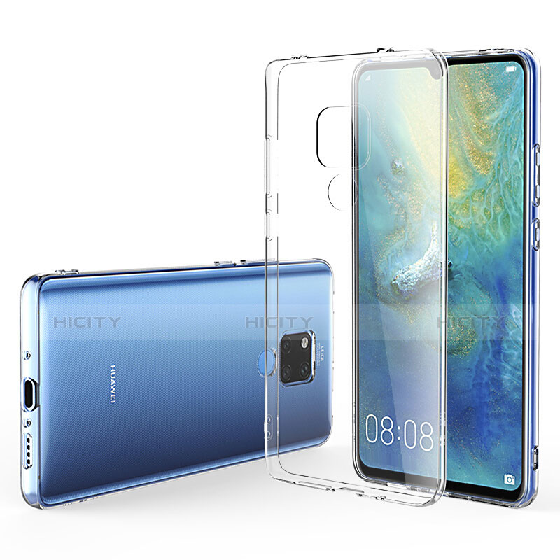 Silikon Schutzhülle Ultra Dünn Tasche Durchsichtig Transparent T06 für Huawei Mate 20 X Klar groß