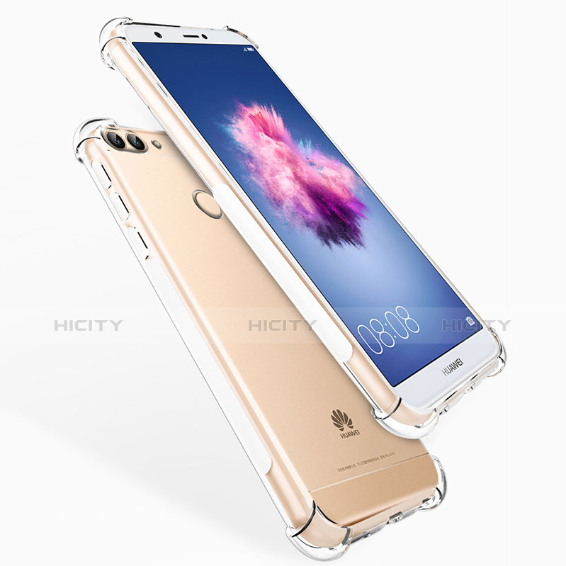 Silikon Schutzhülle Ultra Dünn Tasche Durchsichtig Transparent T06 für Huawei P Smart Klar