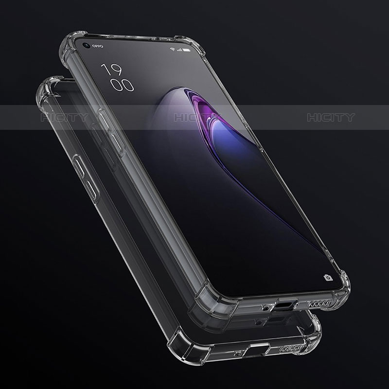 Silikon Schutzhülle Ultra Dünn Tasche Durchsichtig Transparent T06 für Oppo Reno8 5G Klar