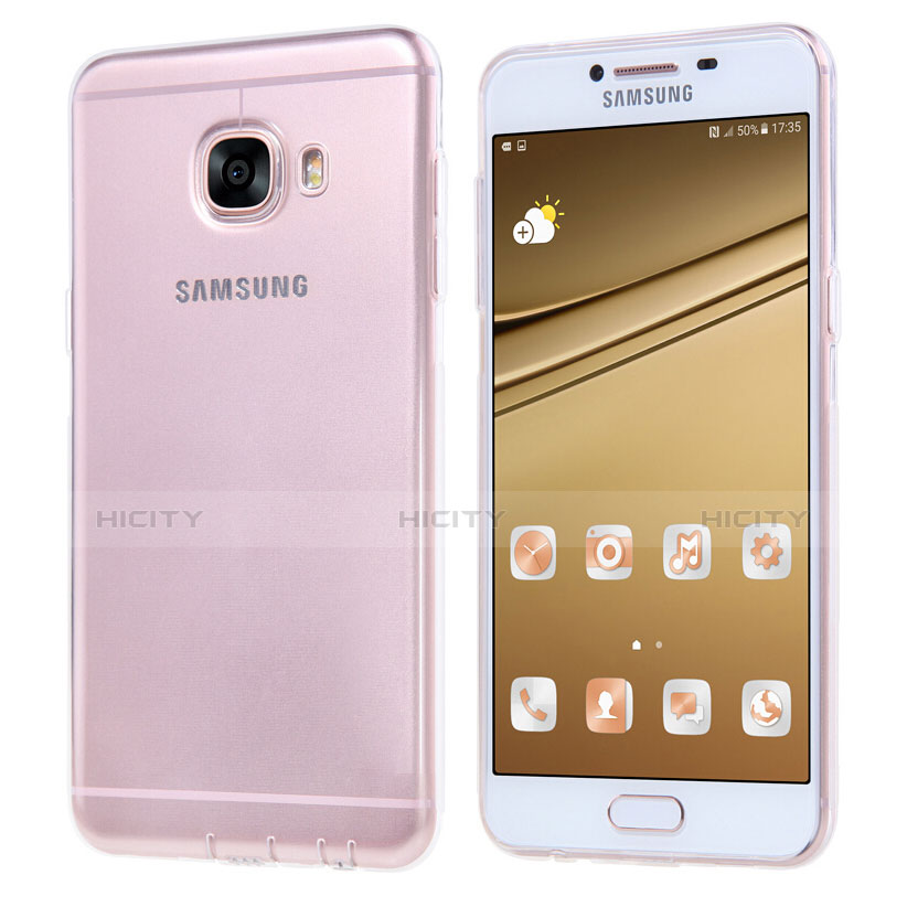 Silikon Schutzhülle Ultra Dünn Tasche Durchsichtig Transparent T06 für Samsung Galaxy C5 SM-C5000 Klar Plus