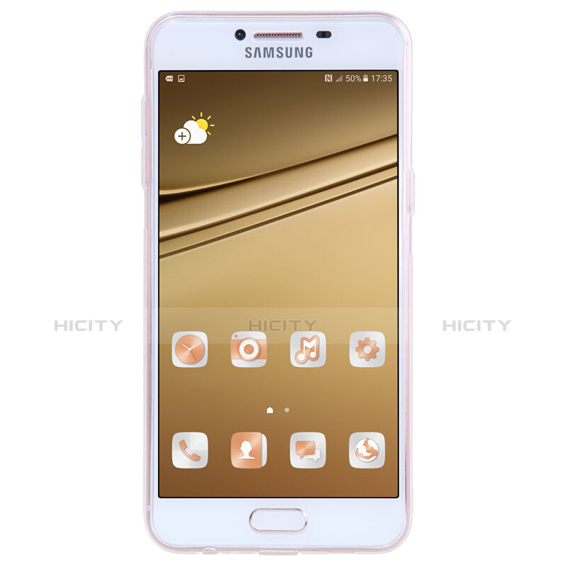 Silikon Schutzhülle Ultra Dünn Tasche Durchsichtig Transparent T06 für Samsung Galaxy C5 SM-C5000 Klar