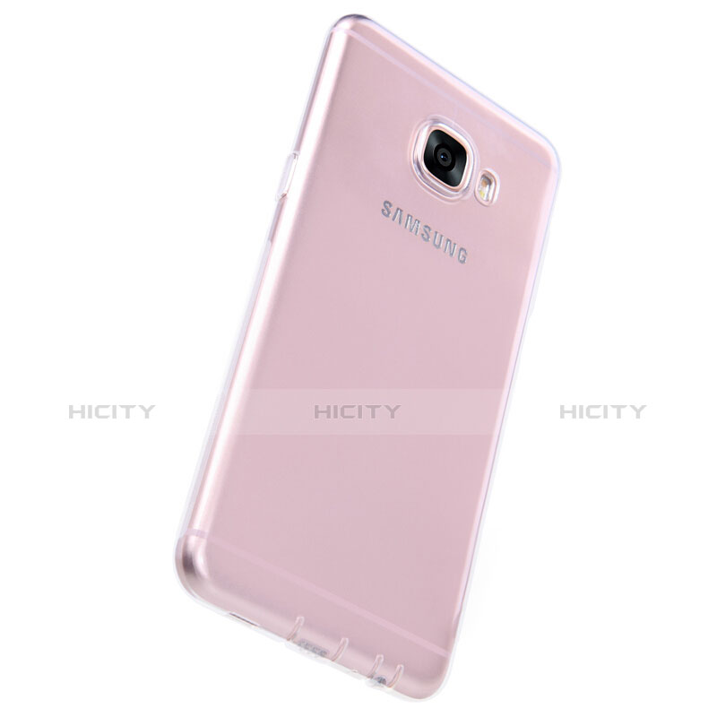 Silikon Schutzhülle Ultra Dünn Tasche Durchsichtig Transparent T06 für Samsung Galaxy C5 SM-C5000 Klar groß