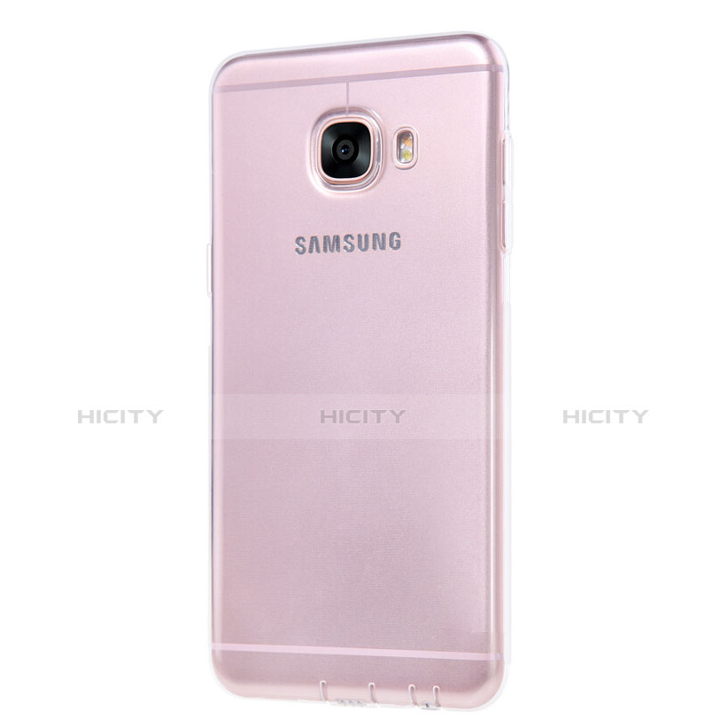 Silikon Schutzhülle Ultra Dünn Tasche Durchsichtig Transparent T06 für Samsung Galaxy C5 SM-C5000 Klar groß