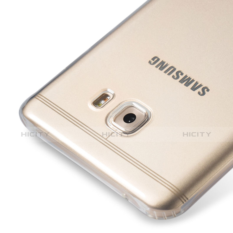Silikon Schutzhülle Ultra Dünn Tasche Durchsichtig Transparent T06 für Samsung Galaxy C9 Pro C9000 Klar groß