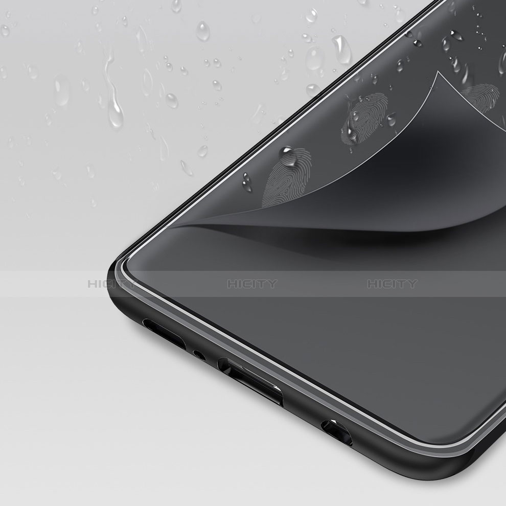 Silikon Schutzhülle Ultra Dünn Tasche Durchsichtig Transparent T06 für Samsung Galaxy S10 Plus Schwarz groß