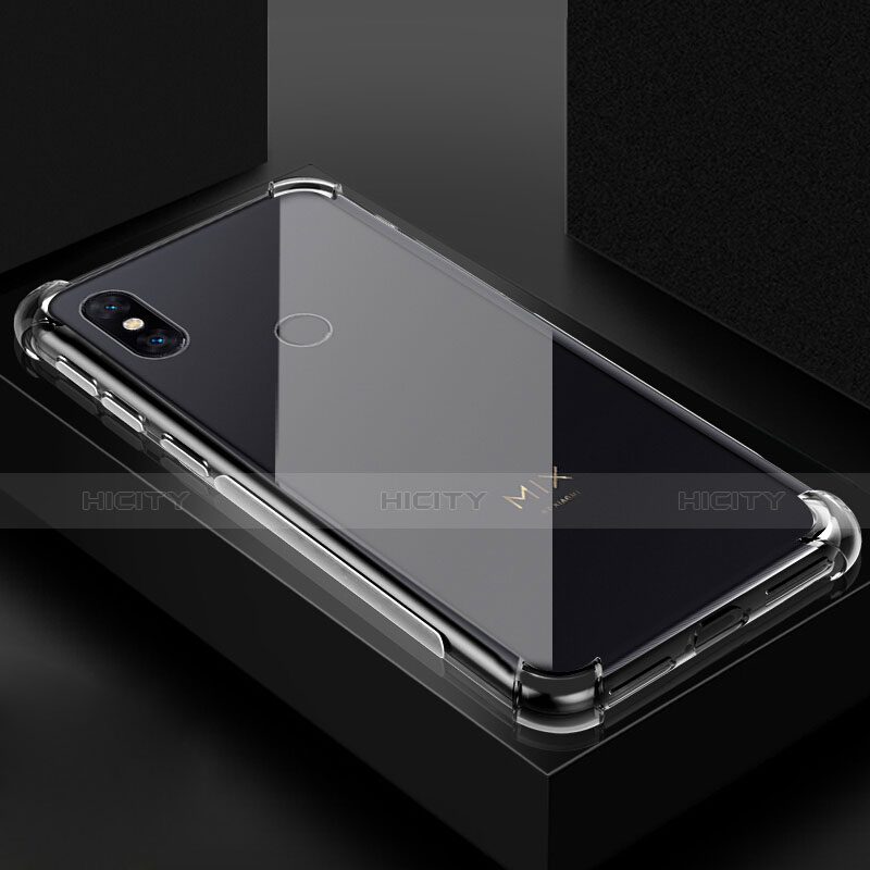 Silikon Schutzhülle Ultra Dünn Tasche Durchsichtig Transparent T06 für Xiaomi Mi Mix 3 Klar groß