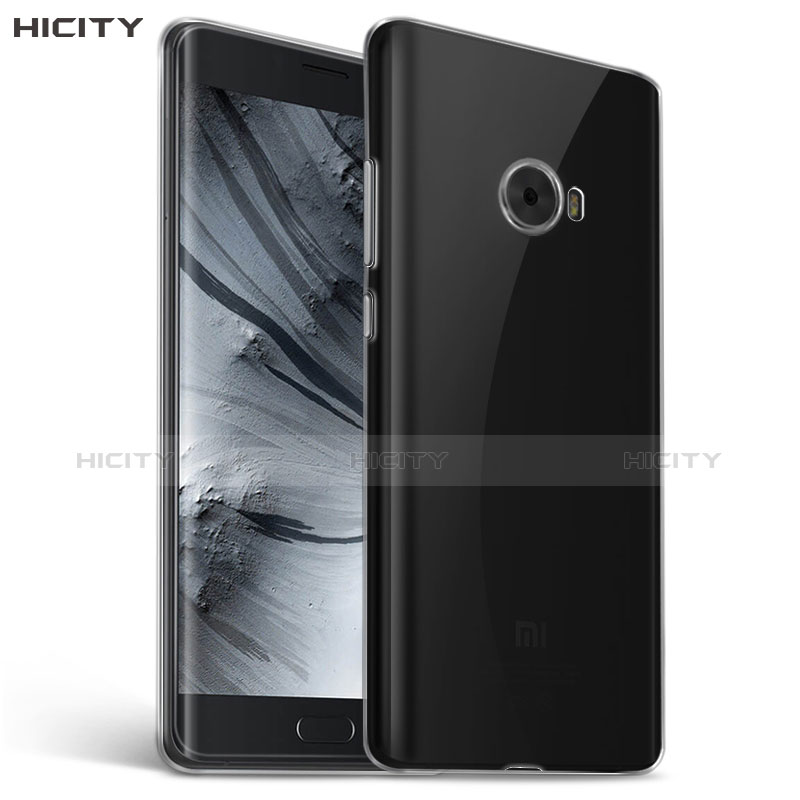 Silikon Schutzhülle Ultra Dünn Tasche Durchsichtig Transparent T06 für Xiaomi Mi Note 2 Grau Plus