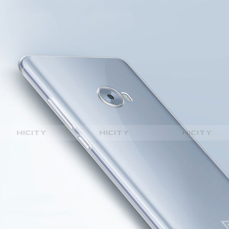 Silikon Schutzhülle Ultra Dünn Tasche Durchsichtig Transparent T06 für Xiaomi Mi Note 2 Grau groß