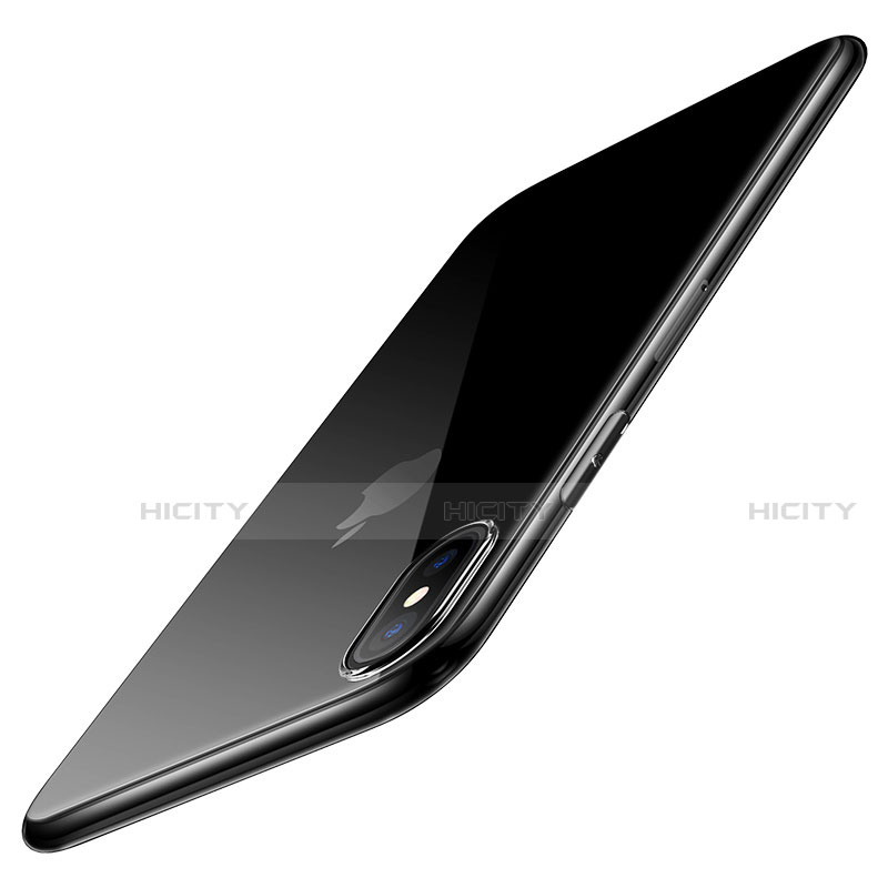 Silikon Schutzhülle Ultra Dünn Tasche Durchsichtig Transparent T07 für Apple iPhone Xs Max Klar groß