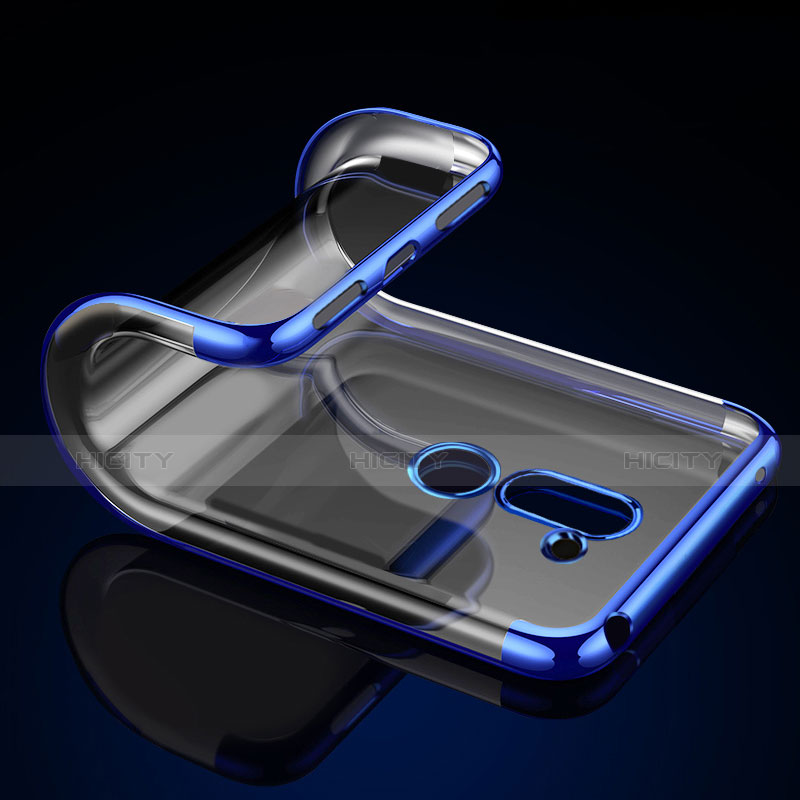 Silikon Schutzhülle Ultra Dünn Tasche Durchsichtig Transparent T07 für Huawei Honor 6X Blau