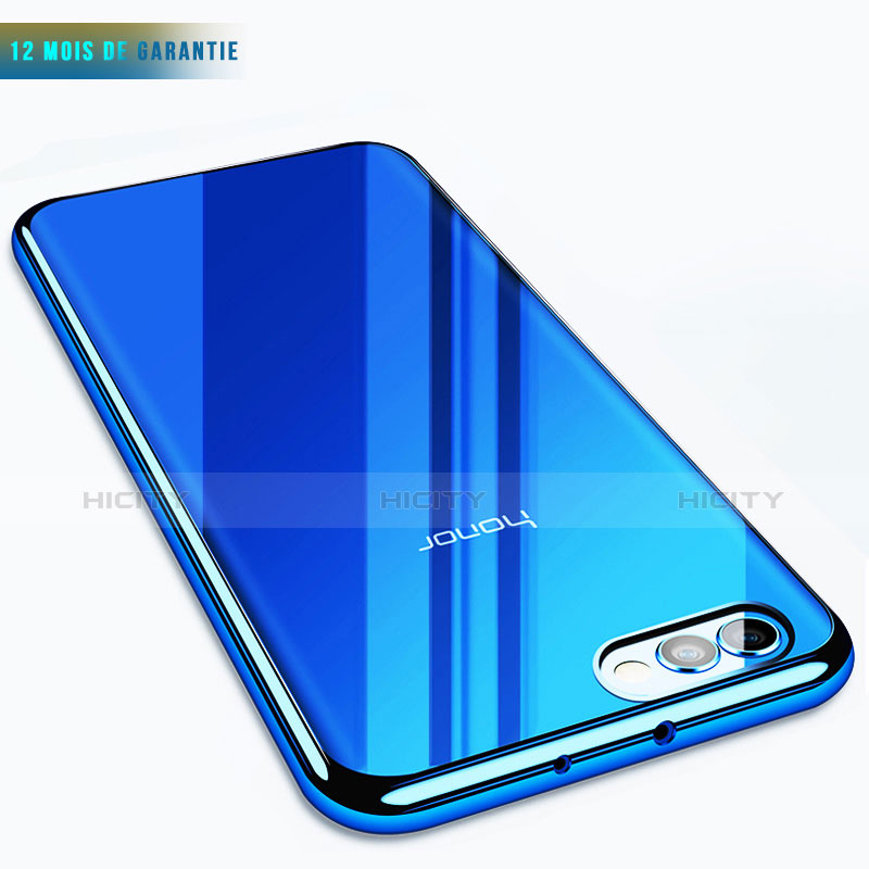 Silikon Schutzhülle Ultra Dünn Tasche Durchsichtig Transparent T07 für Huawei Honor View 10 Blau Plus