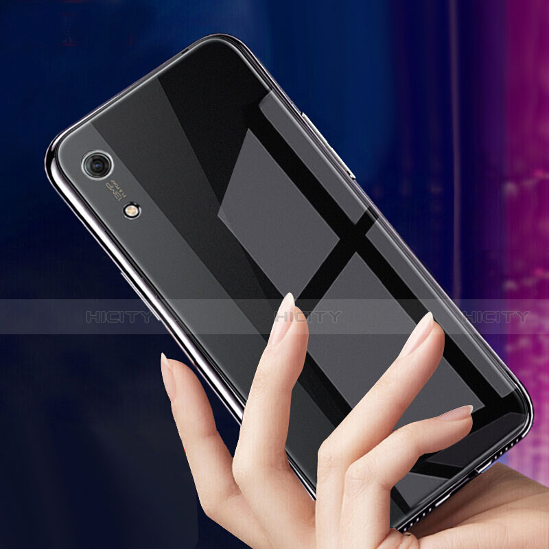 Silikon Schutzhülle Ultra Dünn Tasche Durchsichtig Transparent T07 für Huawei Y6 (2019) Klar groß