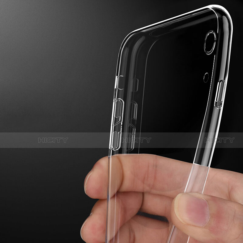 Silikon Schutzhülle Ultra Dünn Tasche Durchsichtig Transparent T07 für Huawei Y6 (2019) Klar groß