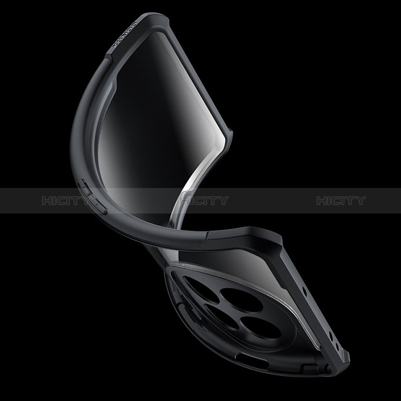 Silikon Schutzhülle Ultra Dünn Tasche Durchsichtig Transparent T07 für OnePlus 11R 5G Schwarz