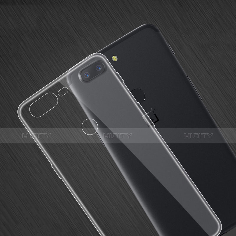 Silikon Schutzhülle Ultra Dünn Tasche Durchsichtig Transparent T07 für OnePlus 5T A5010 Klar groß