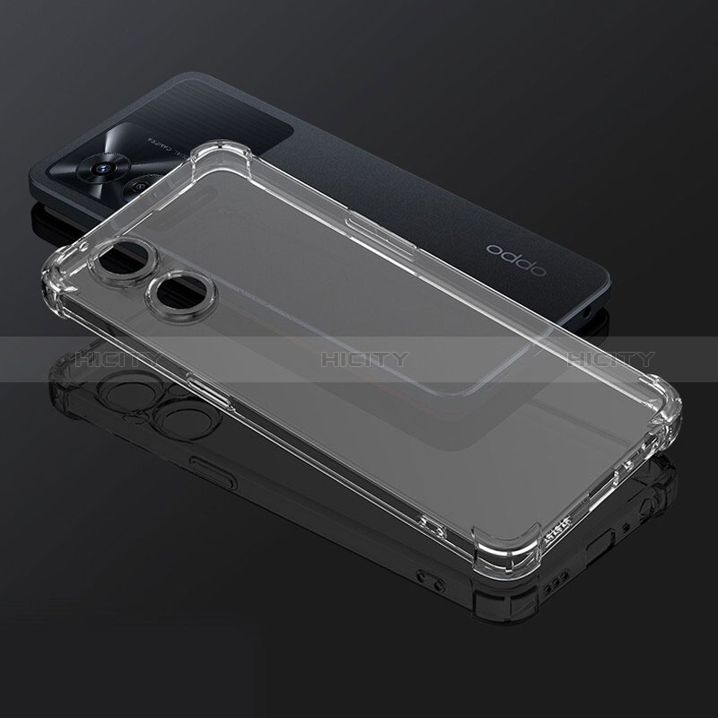 Silikon Schutzhülle Ultra Dünn Tasche Durchsichtig Transparent T07 für Oppo A58 5G Klar