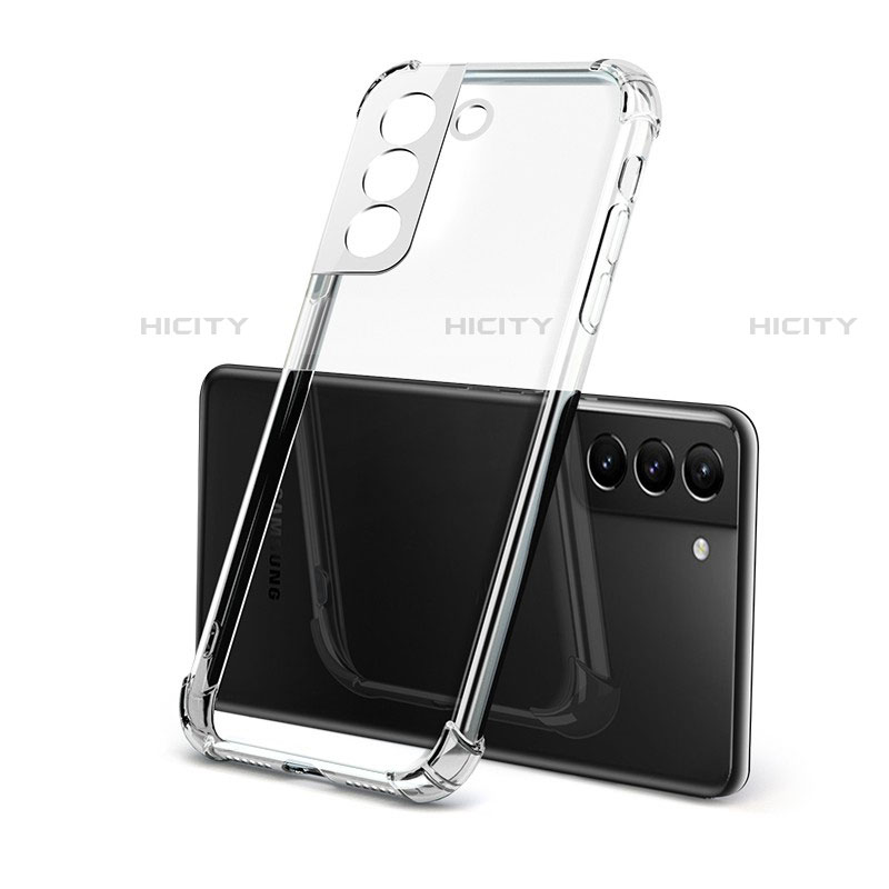 Silikon Schutzhülle Ultra Dünn Tasche Durchsichtig Transparent T07 für Samsung Galaxy S22 5G Klar