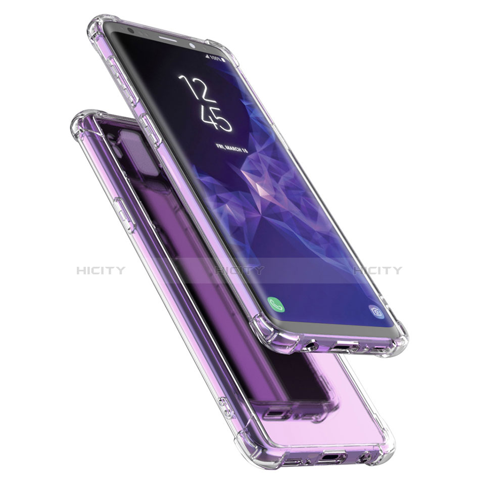 Silikon Schutzhülle Ultra Dünn Tasche Durchsichtig Transparent T07 für Samsung Galaxy S9 Plus Klar