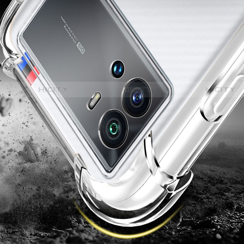 Silikon Schutzhülle Ultra Dünn Tasche Durchsichtig Transparent T07 für Vivo iQOO 9 Pro 5G Klar