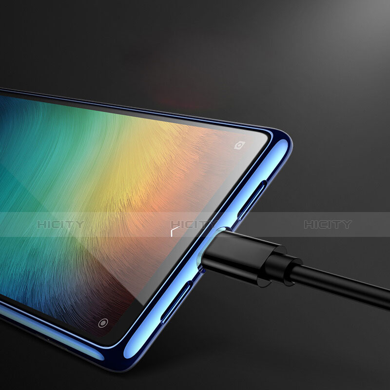 Silikon Schutzhülle Ultra Dünn Tasche Durchsichtig Transparent T07 für Xiaomi Mi 8 SE Blau