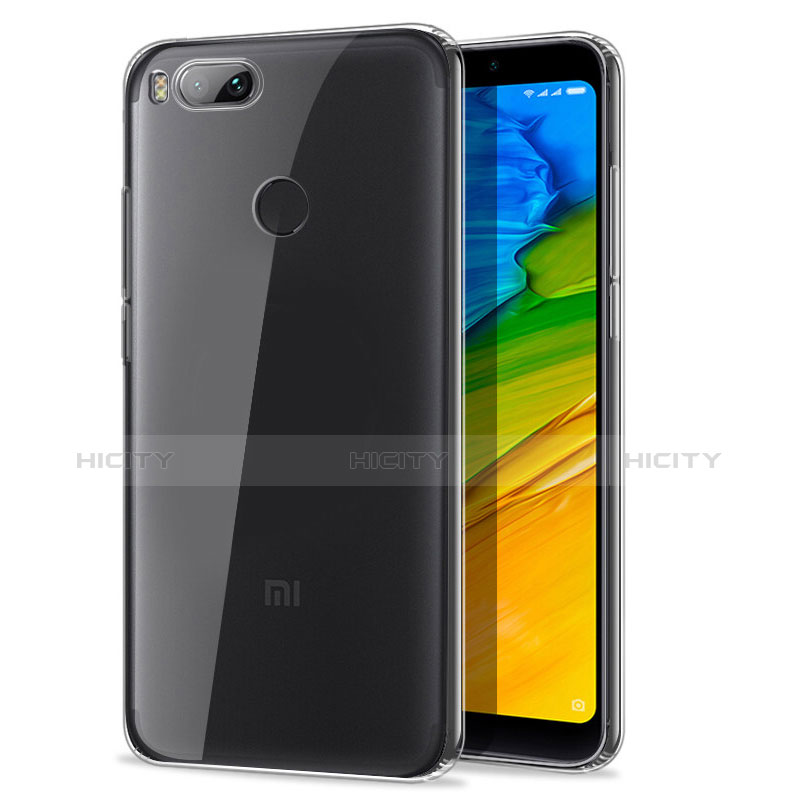Silikon Schutzhülle Ultra Dünn Tasche Durchsichtig Transparent T07 für Xiaomi Mi A1 Klar groß
