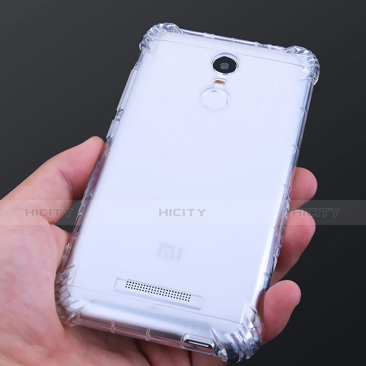 Silikon Schutzhülle Ultra Dünn Tasche Durchsichtig Transparent T07 für Xiaomi Redmi Note 3 Klar groß