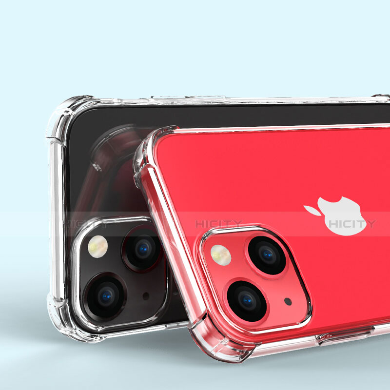 Silikon Schutzhülle Ultra Dünn Tasche Durchsichtig Transparent T08 für Apple iPhone 13 Mini Klar