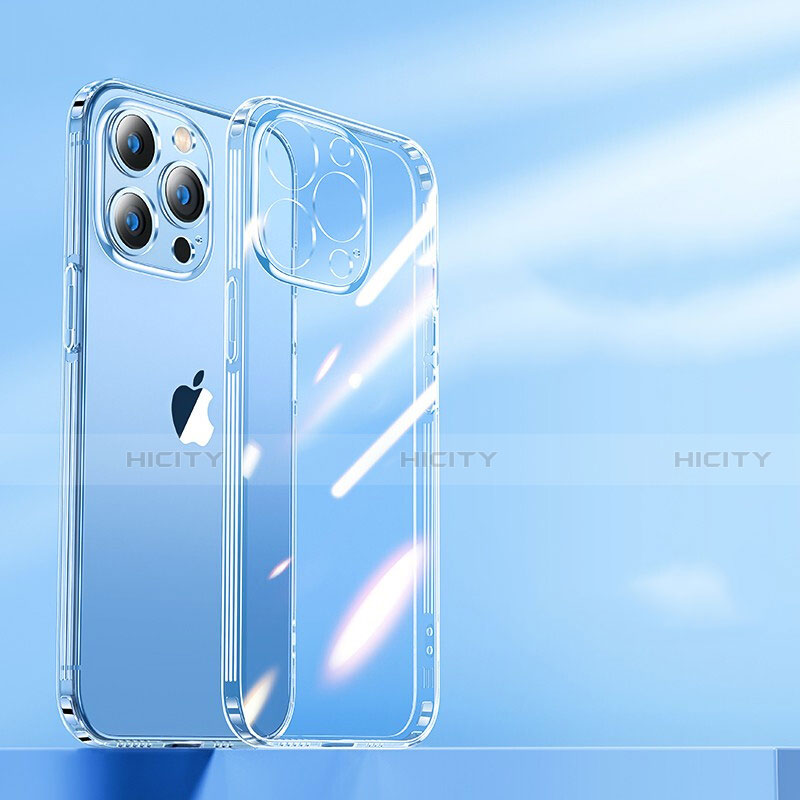Silikon Schutzhülle Ultra Dünn Tasche Durchsichtig Transparent T08 für Apple iPhone 15 Pro Klar groß