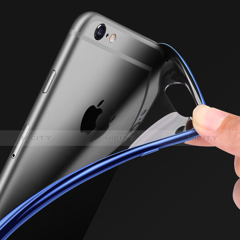 Silikon Schutzhülle Ultra Dünn Tasche Durchsichtig Transparent T08 für Apple iPhone 6 Plus
